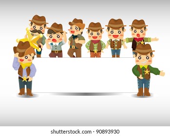 cartoon cowboy card