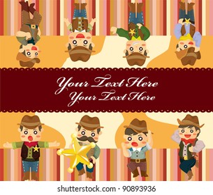 cartoon cowboy card