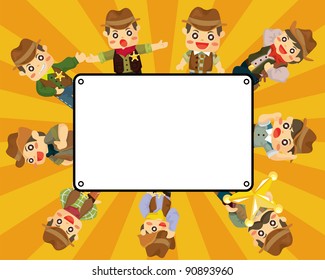 cartoon cowboy card