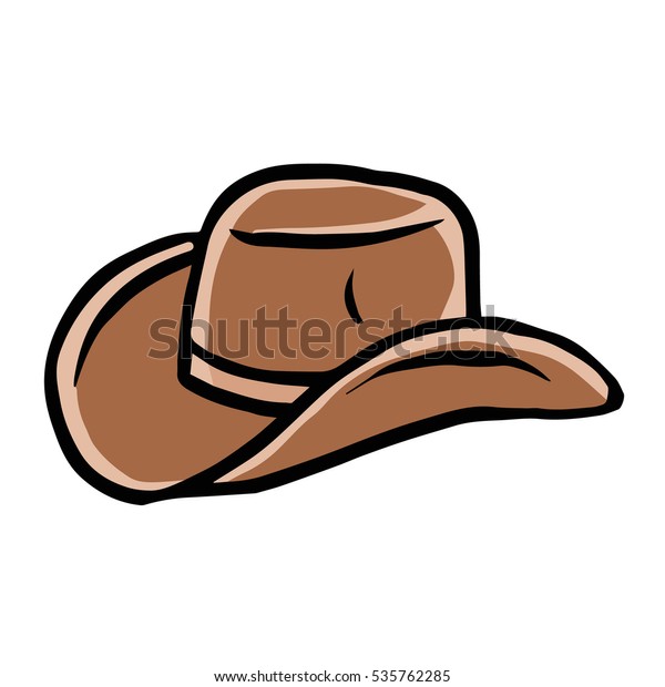 Cartoon Cowboy Hat Stock Vector (Royalty Free) 535762285