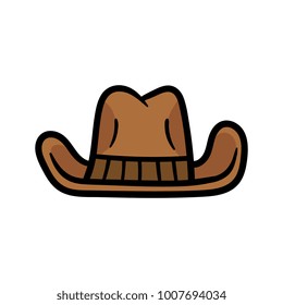Cartoon Cowboy Hat Illustration
