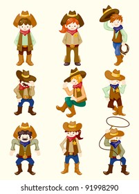 Cartoon Cowboy Icon