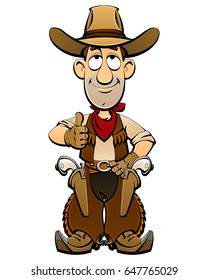 Cartoon Cowboy Wild West Stock Vector (Royalty Free) 647765029 ...