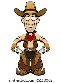 Cartoon Cowboy From The Wild West.