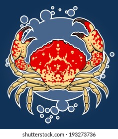 Cartoon crab