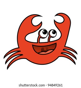 Cartoon crab