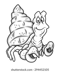 Cartoon Crab Character