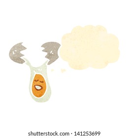 cartoon cracked egg