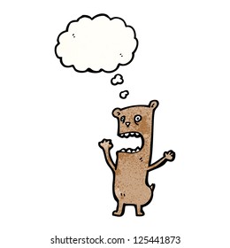oso loco de dibujos animados