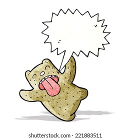 oso loco de dibujos animados