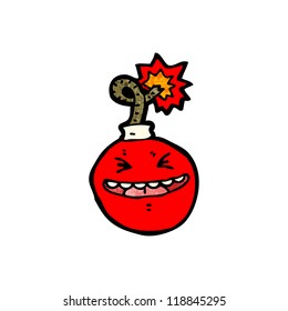 cartoon crazy bomb