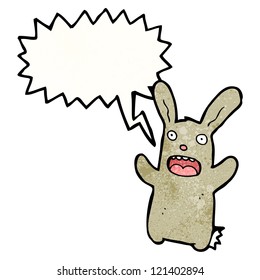 conejo loco de dibujos animados