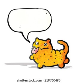 cartoon crazy cat