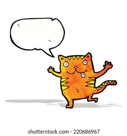 cartoon crazy cat