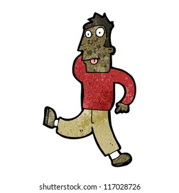 caricatura loco bailarín