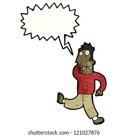 cartoon crazy dancing man