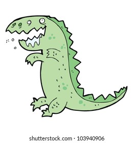 cartoon crazy dinosaur