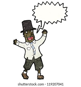 cartoon crazy hobo man