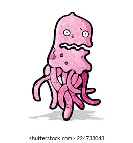 cartoon crazy jellyfish
