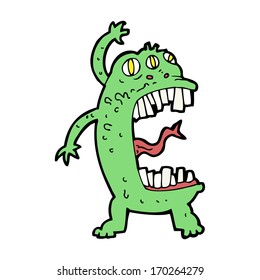 cartoon crazy monster