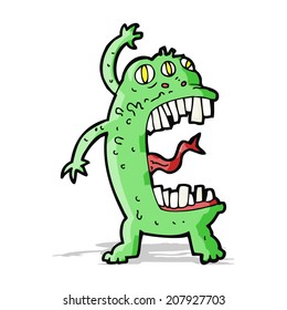 cartoon crazy monster