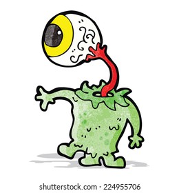 monstruo loco de dibujos animados
