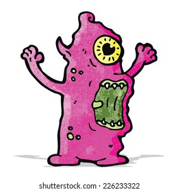 cartoon crazy monster