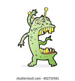 cartoon crazy monster