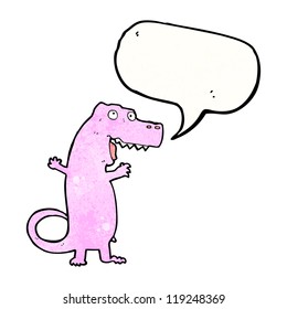 cartoon crazy pink dinosaur