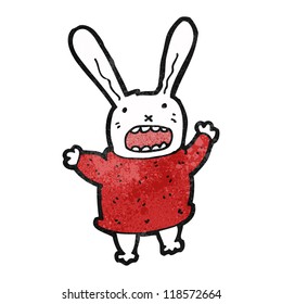 conejo loco de dibujos animados