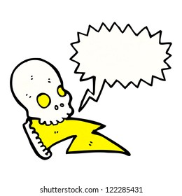 cráneo loco de dibujos animados