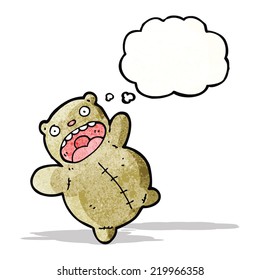 cartoon crazy teddy bear
