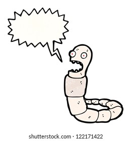 cartoon crazy worm