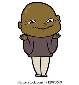 cartoon creepy guy