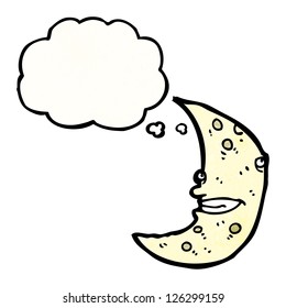 luna creciente de dibujos animados