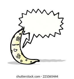 cartoon crescent moon