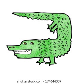 Cartoon-Krokodil