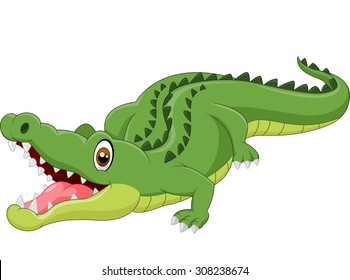 Cartoon crocodile