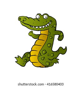 Cartoon crocodile