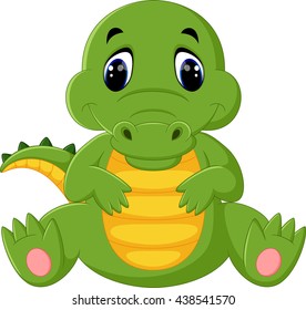 Cartoon crocodile