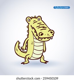 Cartoon crocodile Illustration