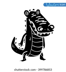 Cartoon crocodile Illustration