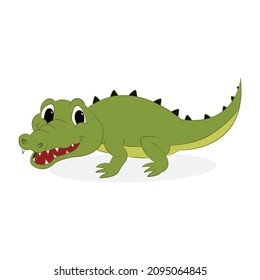Cartoon crocodile vector illustration design