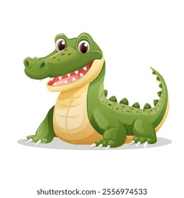 Cartoon Crocodile vector Illustration for Kids