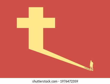 Cartoon crosses and nature drawings Is a vector image or illustration that can be used for various designs and media.