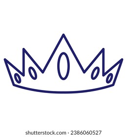 Cartoon crown doodle set wings for decoration design. Vector pattern. Decorative element. Animal pattern. Vector decorative object. Vector background. Vector Nature art. Editable Stroke. Eps 10. 