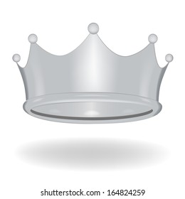 Cartoon crown isolated