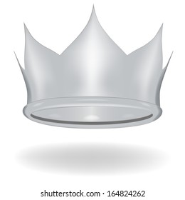 Cartoon crown isolated