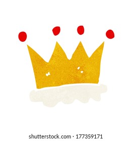 símbolo de la corona de dibujos animados