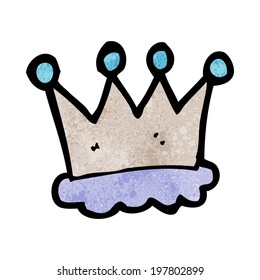 símbolo de la corona de dibujos animados